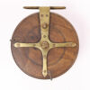 Unknown wood and brass Nottingham 6 " Casting reel
