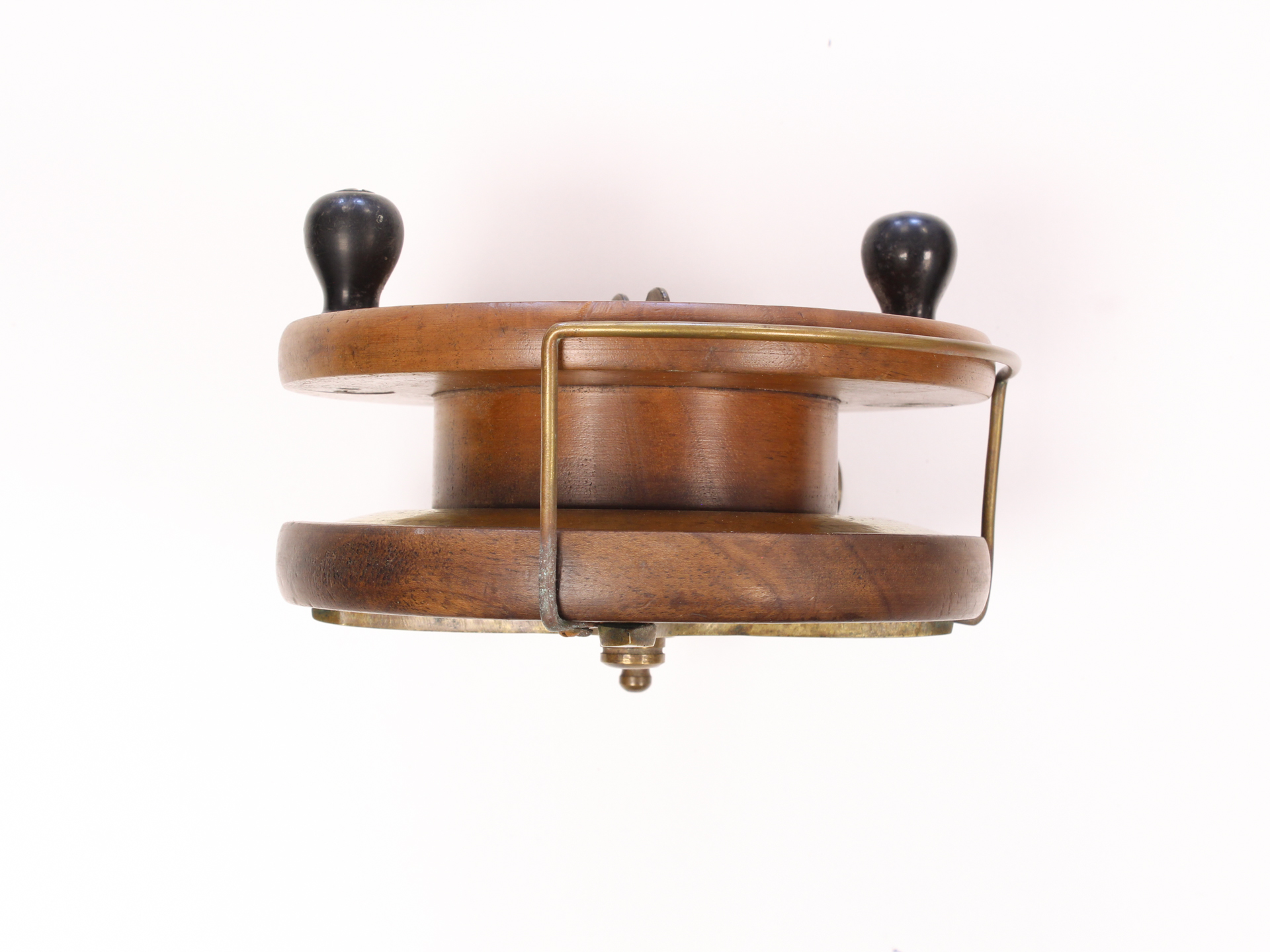 Unknown wood and brass Nottingham 6 " Casting reel - Image 3