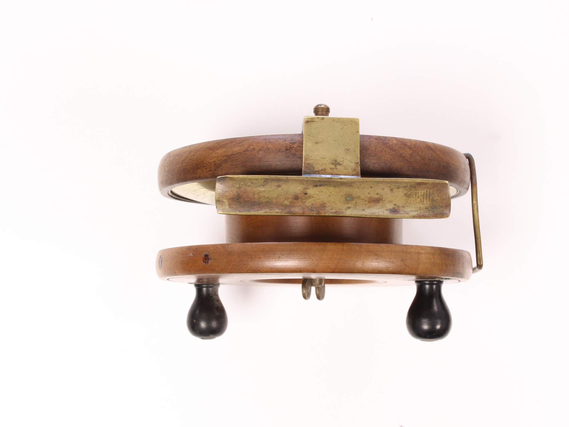 Unknown wood and brass Nottingham 6 " Casting reel - Image 4