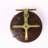 Unknown wood brass Nottingham 4 " Casting reel