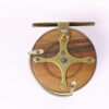 Unknown wood and brass Nottingham 3 " Casting reel