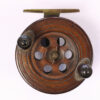 Unknown wood and brass Scarborough 4 " Casting reel