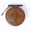 Unknown wood and brass Nottingham 2 7/8 " Casting reel