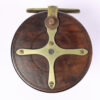 Unknown brass and wood Nottingham 4 " Casting reel