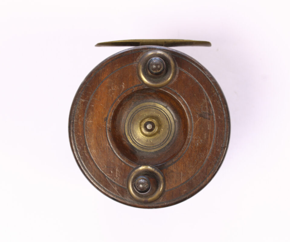 Alternative view of Unknown brass and wood Nottingham 2 7/8 " Casting reel