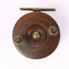 Unknown brass and wood Nottingham 3 " Casting reel