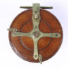 Unknown brass and wood Nottingham 4 1/2 " Casting reel