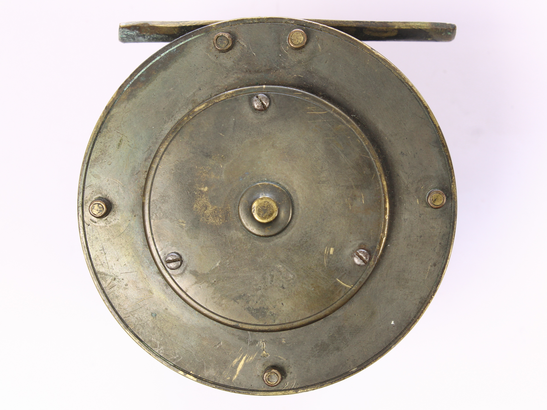 Unknown brass Salmon 3 1/4 " Casting reel