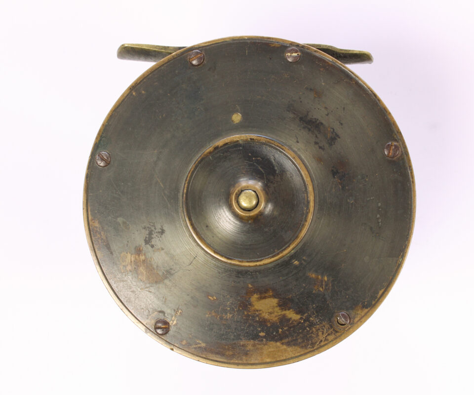   Unknown brass Salmon 4 " Casting reel