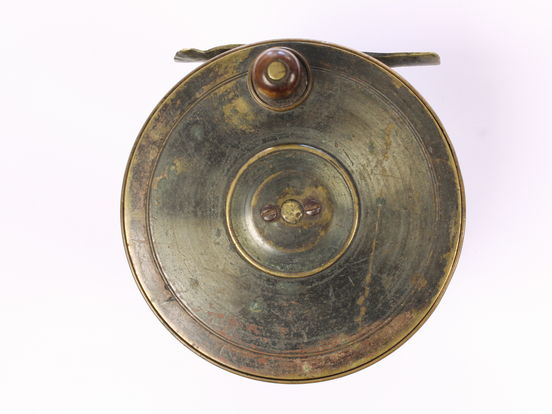 Unknown brass Salmon 4 " Casting reel - Image 2