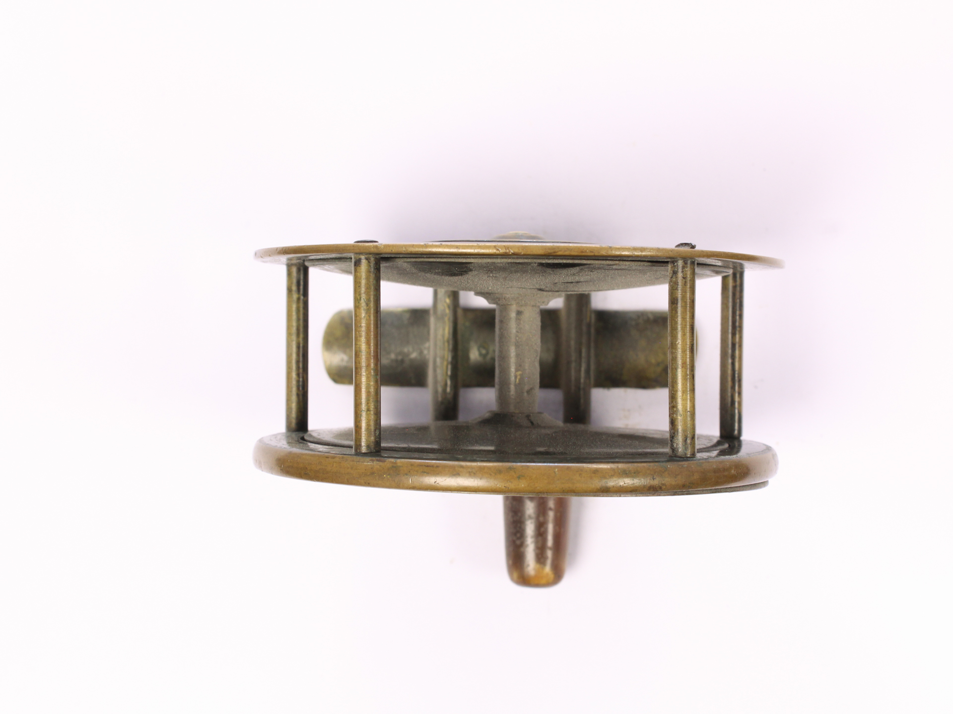 Unknown brass Salmon 4 " Casting reel - Image 3