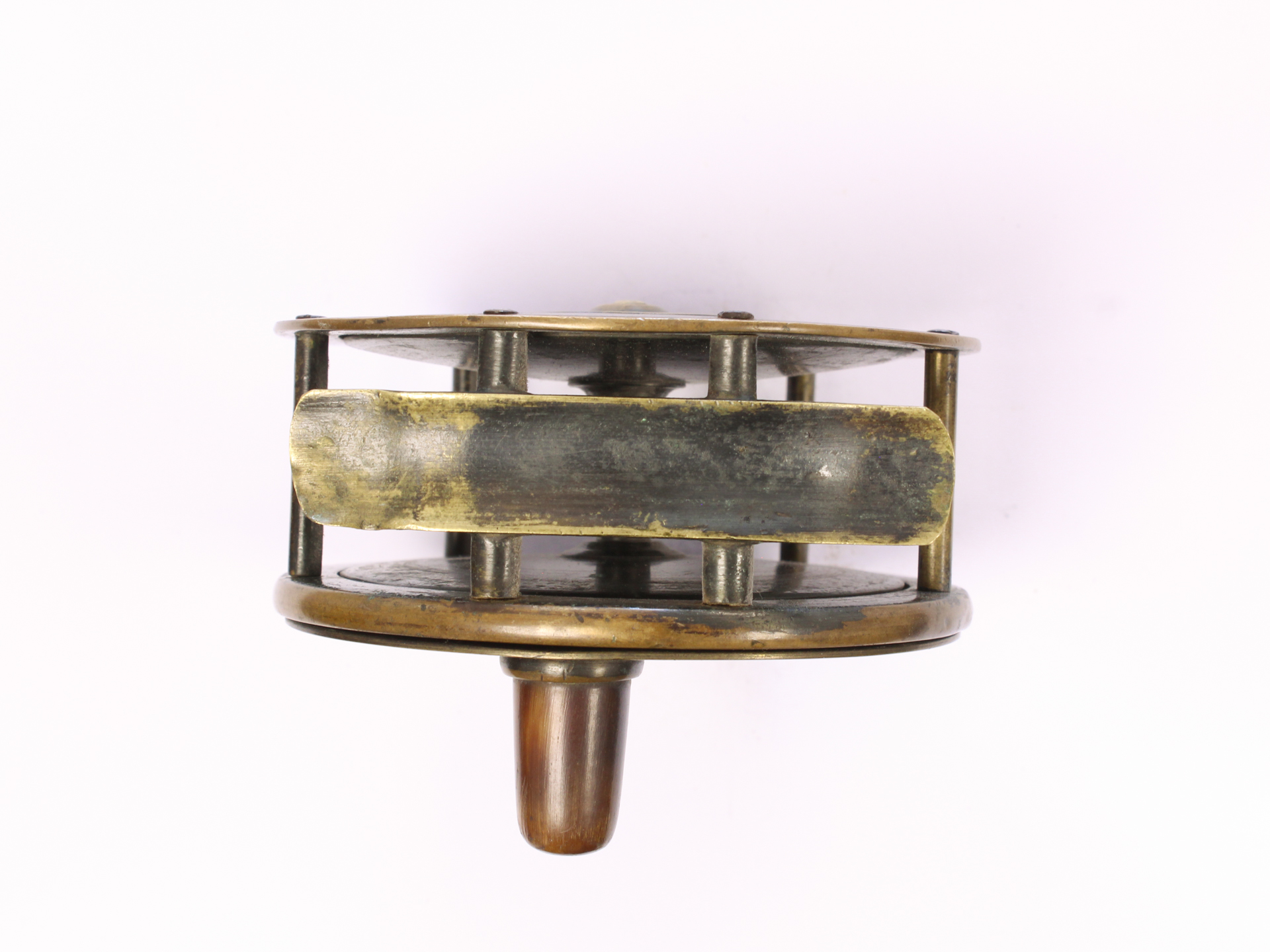 Unknown brass Salmon 4 " Casting reel - Image 4