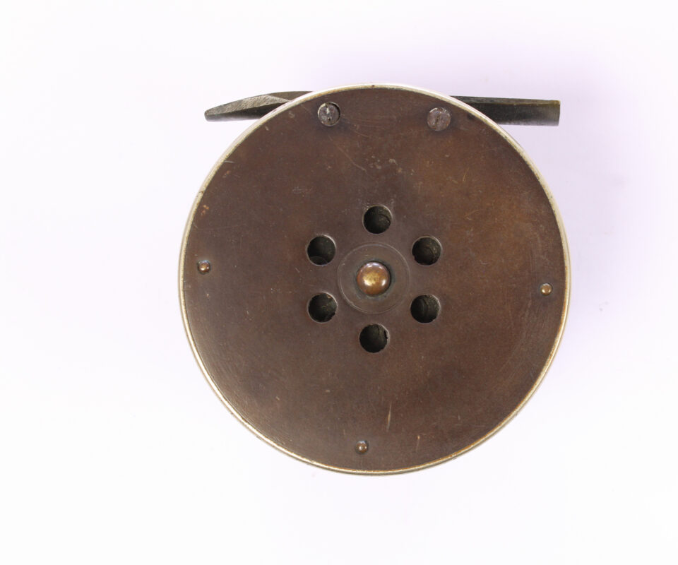   Unknown brass Nottingham 3 " Casting reel