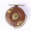 Unknown brass and wood Nottingham 3 " Casting reel