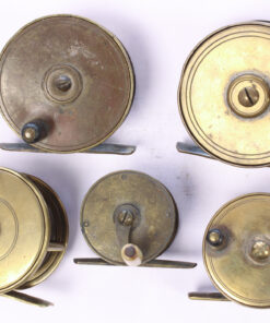 Alternative view of 5 x plate wind reels   1 " -  2 1/2 " trout reel