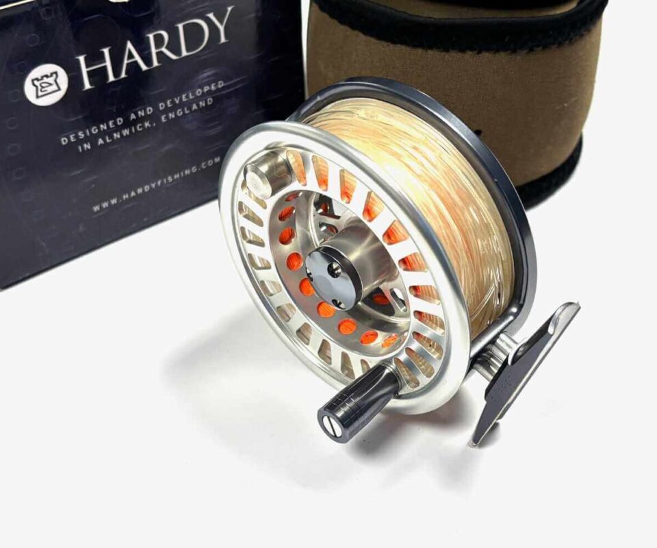   Hardy Swift MK II 900 large arbor fly reel with line case & box