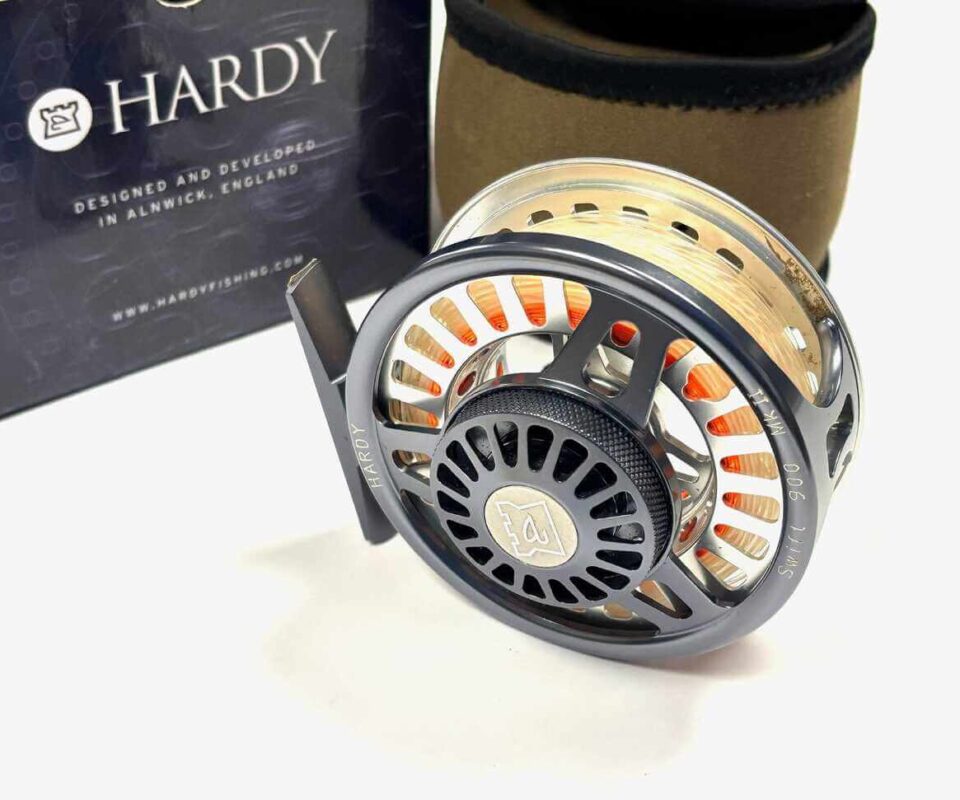   Hardy Swift MK II 900 large arbor fly reel with line case & box