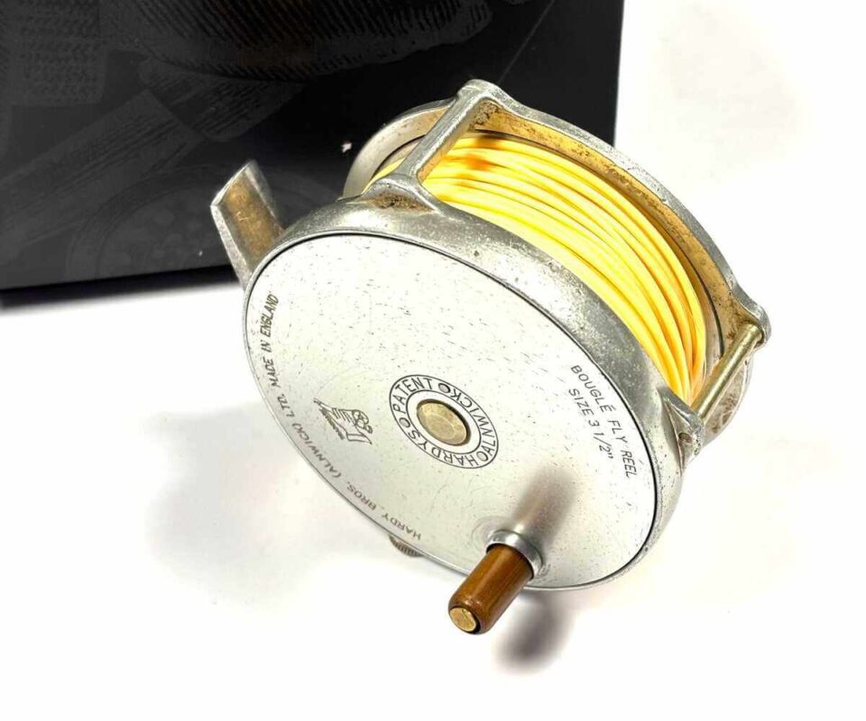   Hardy Bougle 3.5″ Heritage Trout Fly Reel With Pouch & Box
