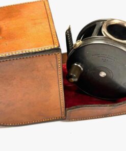   Hardy Perfect 4″ Wide Drum Salmon Fly Reel With Revolving Line Guard & Leather Case