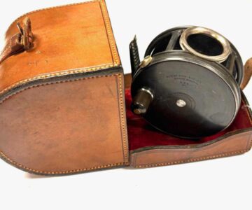   Hardy Perfect 4″ Wide Drum Salmon Fly Reel With Revolving Line Guard & Leather Case