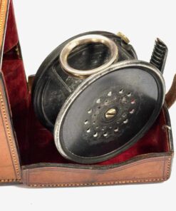   Hardy Perfect 4″ Wide Drum Salmon Fly Reel With Revolving Line Guard & Leather Case