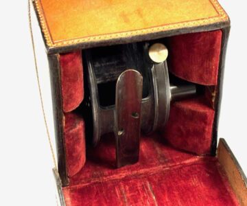   Hardy Perfect 4″ Wide Drum Salmon Fly Reel With Revolving Line Guard & Leather Case