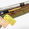 Hardy The LRH DRY WET 9' 3" Three Piece Trout Fly Rod With Spare Tip, Bag, Tube & Tags RARE