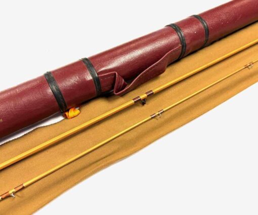   Daiwa Hexagon Whisker 8’ 2 Piece Carbon Fly Rod #4/5 Split Cane Finish With Bag And Case