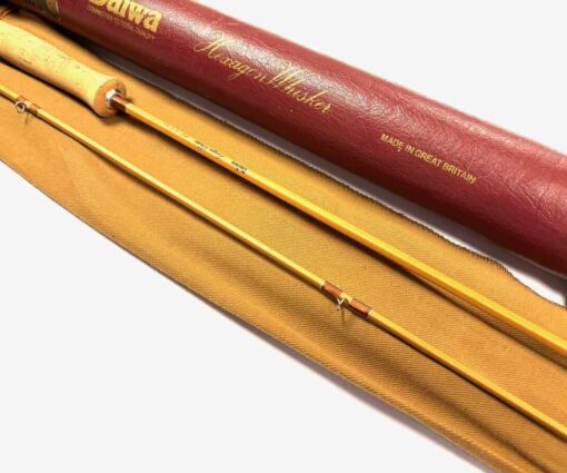   Daiwa Hexagon Whisker 8’ 2 Piece Carbon Fly Rod #4/5 Split Cane Finish With Bag And Case