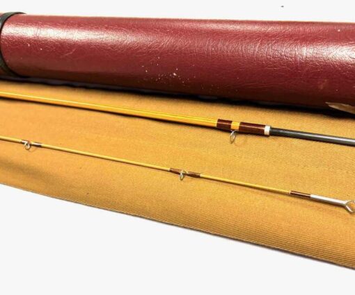   Daiwa Hexagon Whisker 8’ 2 Piece Carbon Fly Rod #4/5 Split Cane Finish With Bag And Case