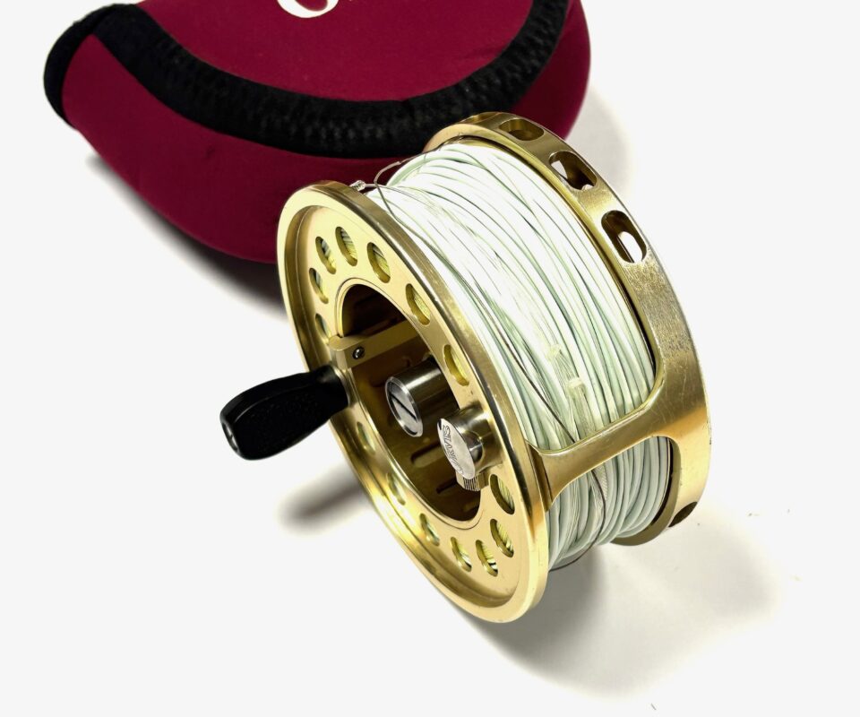   Orvis Vortex 11/12 Large Arbor Salmon Fly Reel 4.5″ With Spare Spool & Pouch