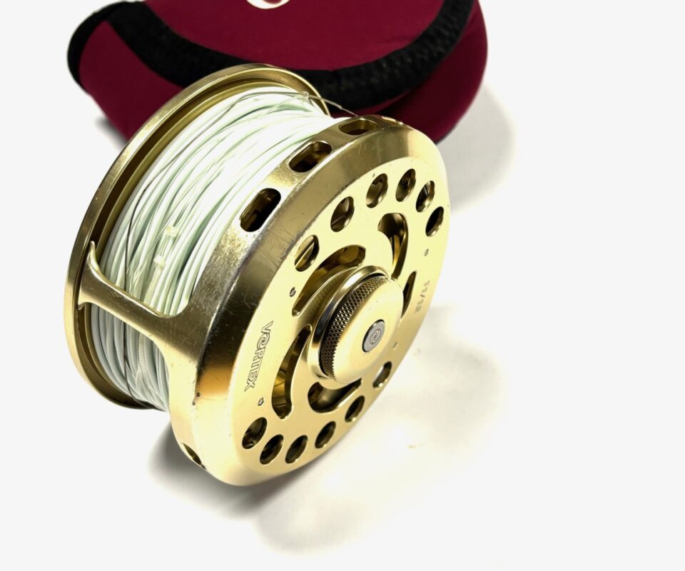   Orvis Vortex 11/12 Large Arbor Salmon Fly Reel 4.5″ With Spare Spool & Pouch