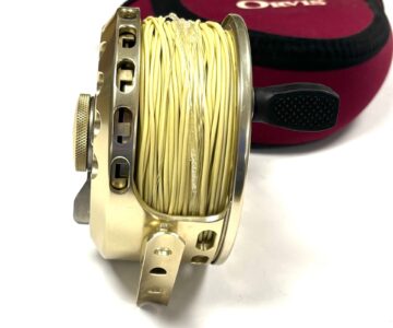   Orvis Vortex 9/10 Large Arbor Salmon Fly Reel 4″ With Spare Spool & Orvis Reel Pouch