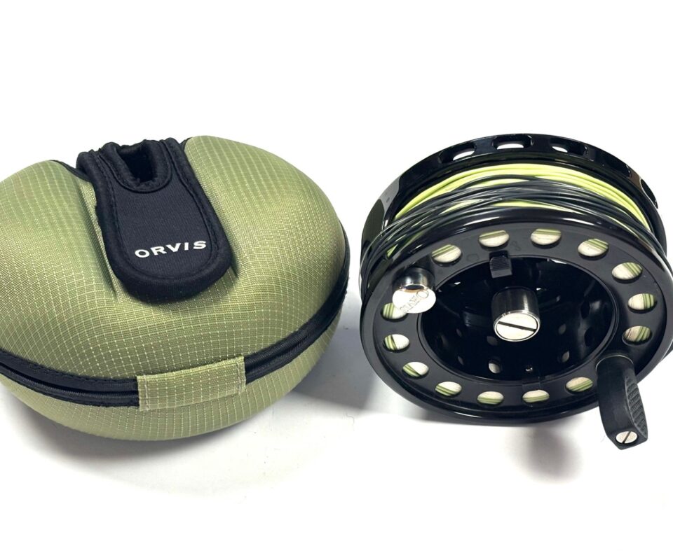   Orvis Vortex 7/8 Large Arbor Salmon Fly Reel 4″ With Shell Case