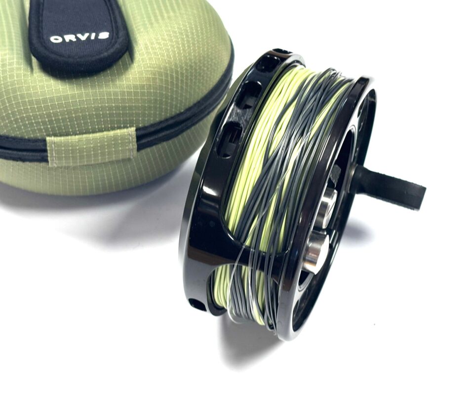   Orvis Vortex 7/8 Large Arbor Salmon Fly Reel 4″ With Shell Case