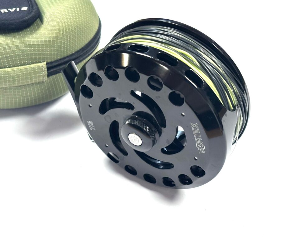   Orvis Vortex 7/8 Large Arbor Salmon Fly Reel 4″ With Shell Case