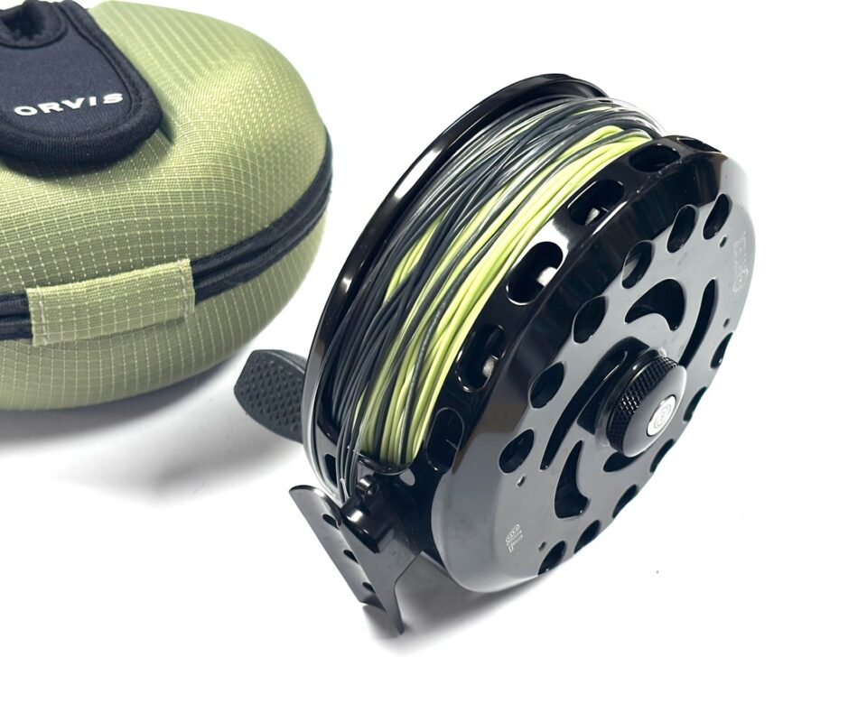   Orvis Vortex 7/8 Large Arbor Salmon Fly Reel 4″ With Shell Case
