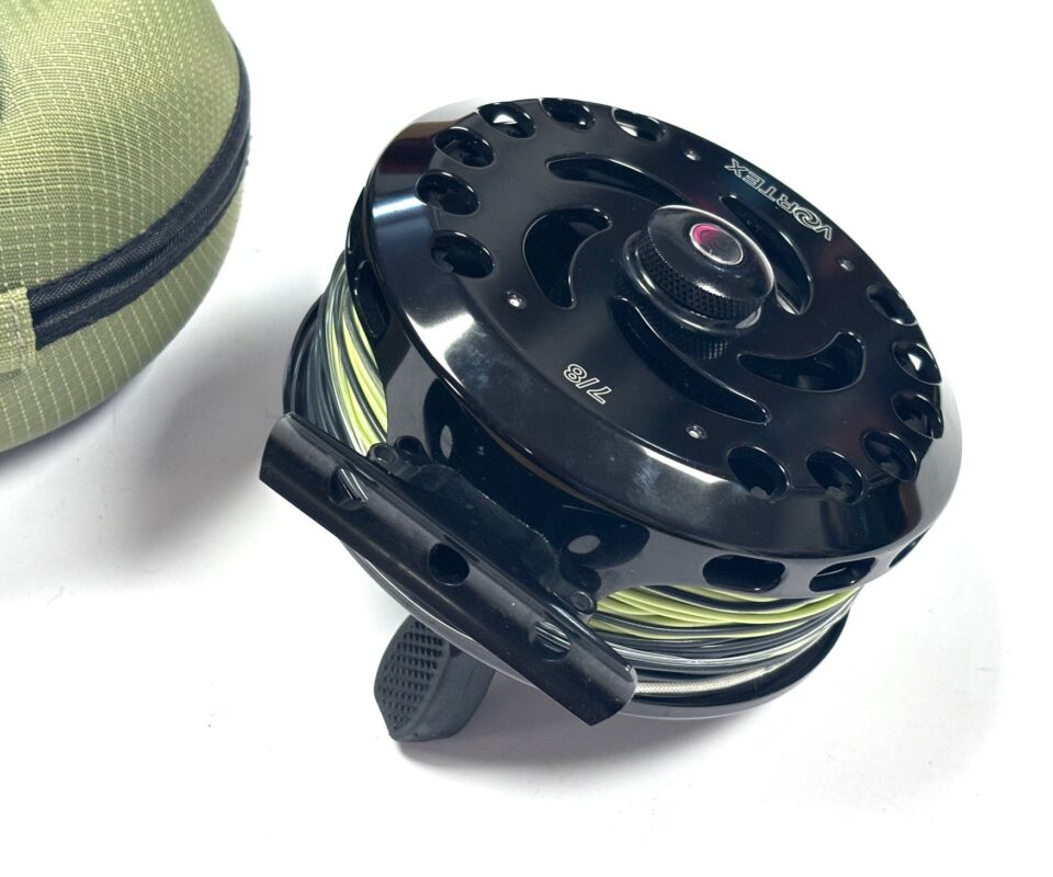   Orvis Vortex 7/8 Large Arbor Salmon Fly Reel 4″ With Shell Case