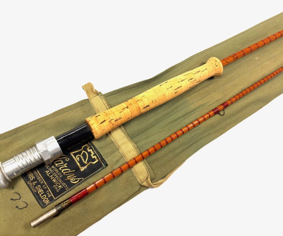   Hardy The Pope 10’ 2 Piece Palakona Cane Fly Rod Trout With Green Bag