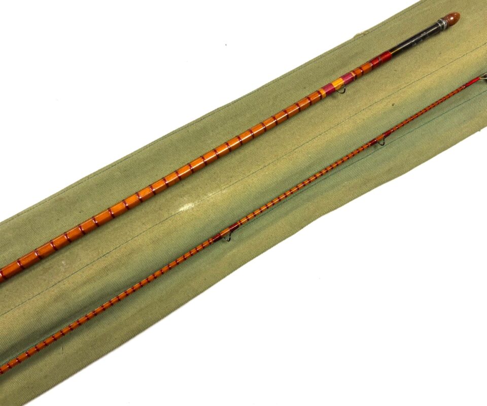   Hardy The Pope 10’ 2 Piece Palakona Cane Fly Rod Trout With Green Bag