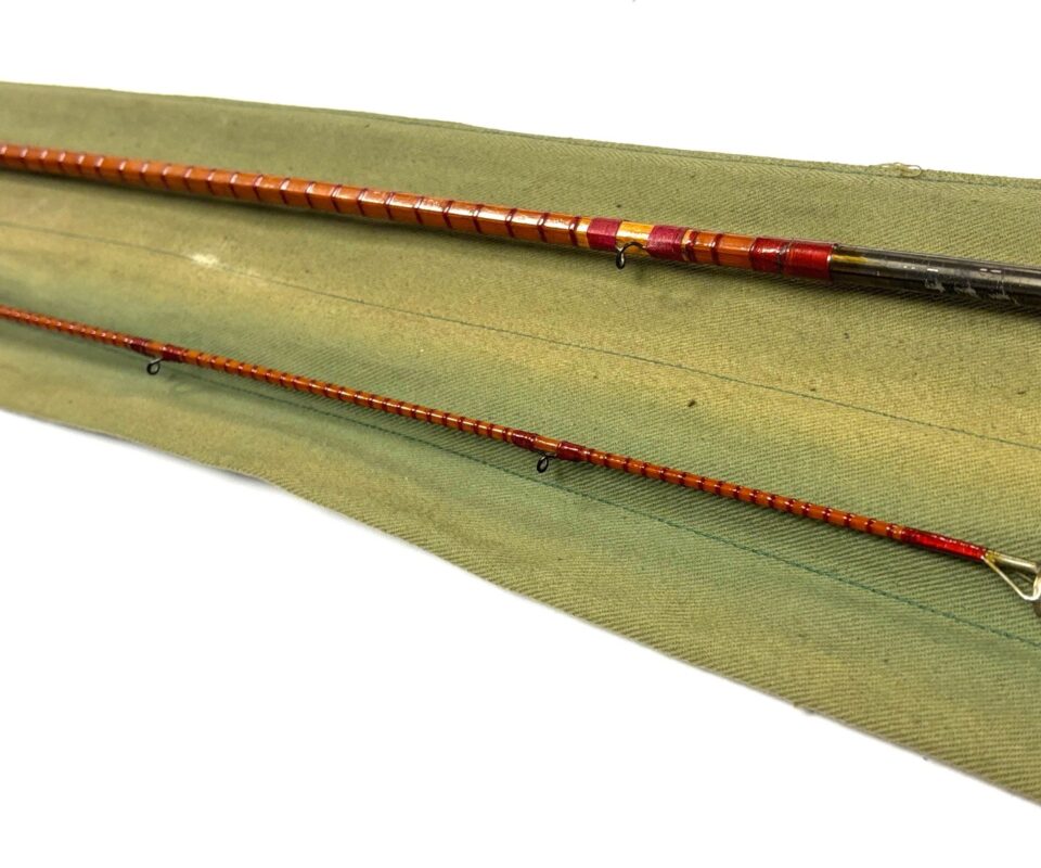   Hardy The Pope 10’ 2 Piece Palakona Cane Fly Rod Trout With Green Bag