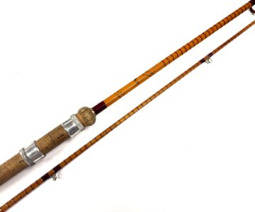   B James & Son London Richard Walker Mk4 Avon 10′ 2pce split cane rod in fine condition with bag