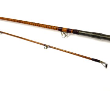   B James & Son London Richard Walker Mk4 Avon 10′ 2pce split cane rod in fine condition with bag
