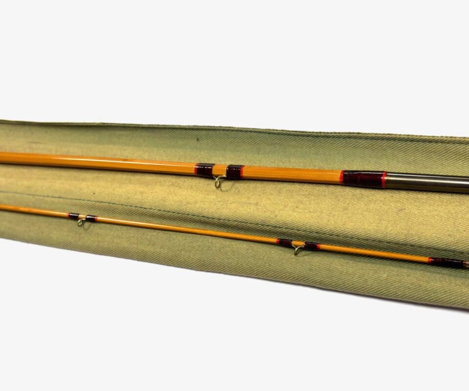   Hardy JJH Triumph Palakona split cane 8’9″ two piece split cane trout fly rod #6 Superb