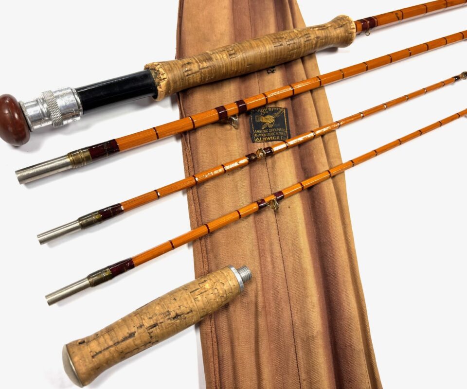   Hardy Palakona Rogue River 10' Split Cane Trout Fly Rod Plus Spare Tip & Bag