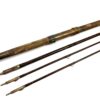   Greenheart 16&prime; 3 Piece Plus Spare Tip Salmon Worming Rod Circa 1900