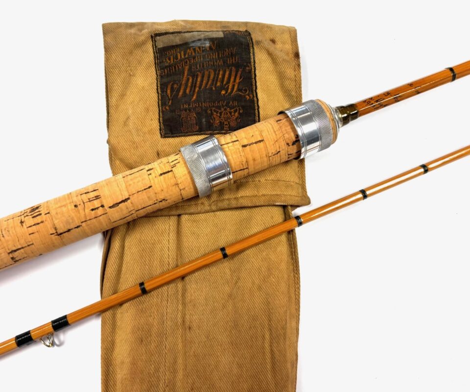   Hardy 8′ The Wanless 6Ib Line 2 Piece Split Cane Trout Fly Rod