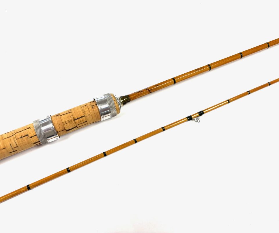   Hardy 8′ The Wanless 6Ib Line 2 Piece Split Cane Trout Fly Rod