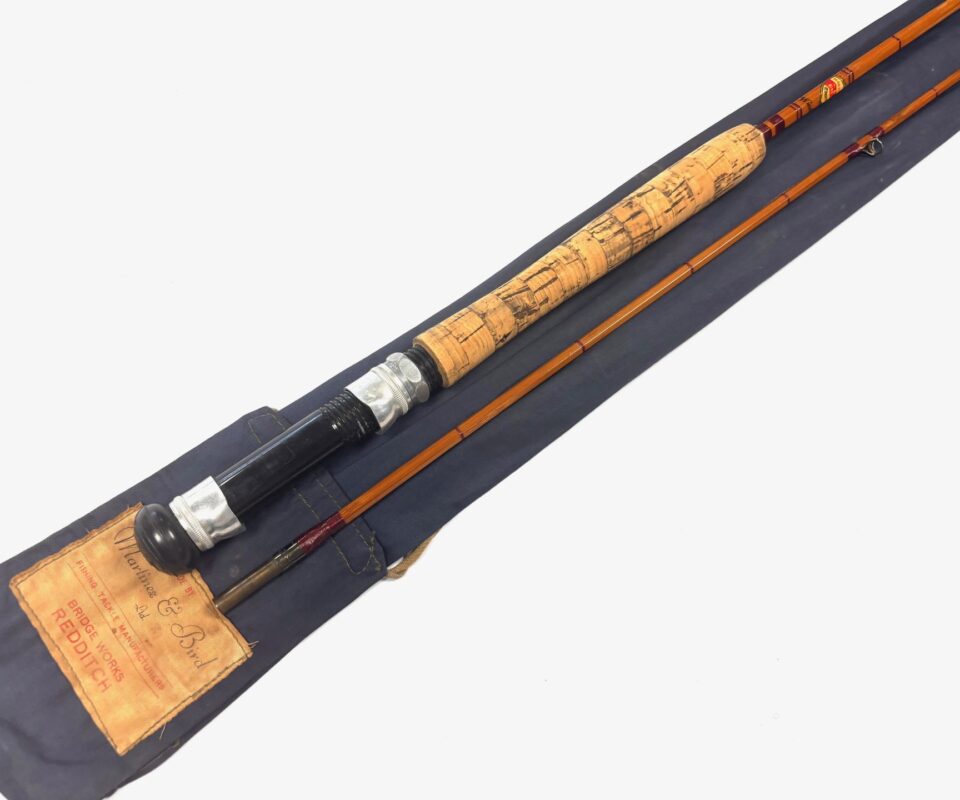   Windrush 8ft Martinez & Bird Ltd 2 Piece Cane Trout Fly Rod With Original Bag