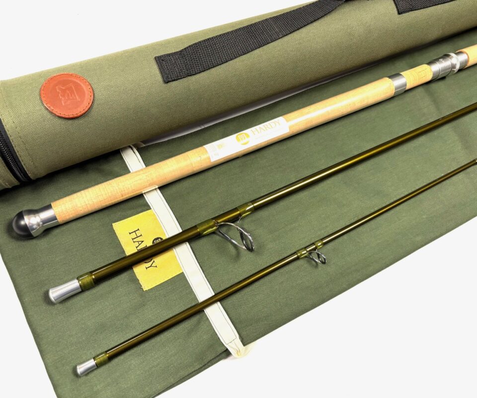   Hardy Marksman Spin 10' 3 Piece Graphite Spinning Rod With Bag 10-30g With Cordura Tube MINT